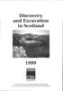 Discovery and Excavation in Scotland