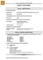 Conforms to OSHA HazCom 2012 Standard and WHMIS SAFETY DATA SHEET. Section 1: IDENTIFICATION Piedmont Road, Suite 1300 Atlanta, GA 30329