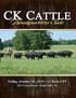 2 CK Cattle Headquarters Sale. We are pleased to bring you Internet