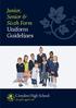 Junior, Senior & Sixth Form Uniform Guidelines