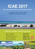 Mark Your Calendar for ICAE 2017 Key Dates! November 21 (Tue.) - 24 (Fri.), 2017 Ramada Plaza Jeju Hotel, Jeju Island, Korea