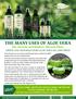 THE MANY USES OF ALOE VERA The Ancient and Modern Miracle Plant