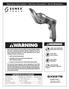 SX227B METAL SHEAR SPECIFICATIONS. Operating Instructions Warning Information Parts Breakdown