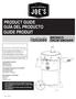PRODUCT GUIDE GUÍA DEL PRODUCTO GUIDE PRODUIT