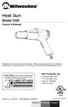 Heat Gun. Model Owner s Manual. MHT Products, Inc.