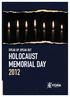 SPEAK UP, SPEAK OUT HOLOCAUST MEMORIAL DAY 2012