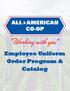 Employee Uniform Order Program & Catalog
