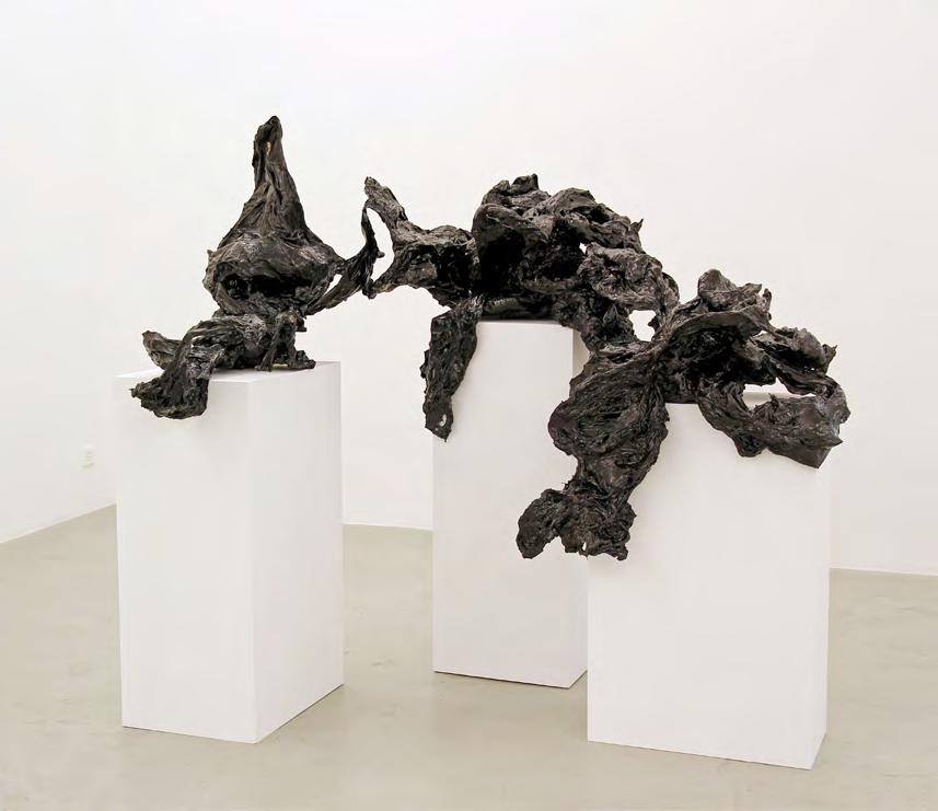 Anna Amadio Black and White: Elephant, Bird, Ape, 2011 Shrinking foil,