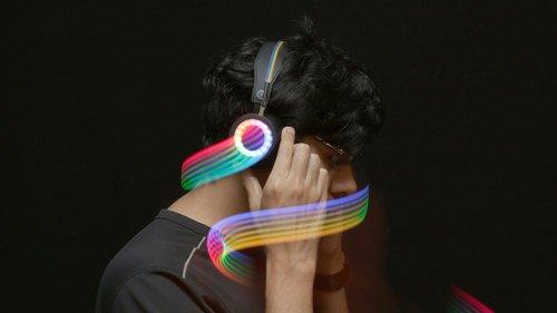 Bluetooth Controlled NeoPixel Headphones Created by