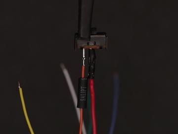 Connect Jumper Cable to Slide Switch Solder the red extension wire from the jumper cable to the