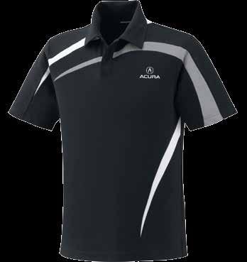 A. B. C. B. LADIES OGIO POLO 100% polyester, interlock jersey knit with stay-cool wicking technology.