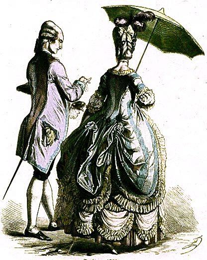 Scandalous Satins Fig. 1. Dress of 1780, from Braun & Schneider s The History of Costume, c.1880. drama.