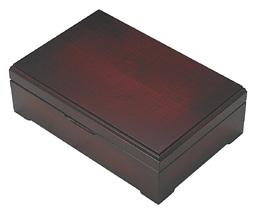 4 2 4 4 4 CAN 600 Designed to hold up to 124 pieces of cutlery, mahogany wood stain with