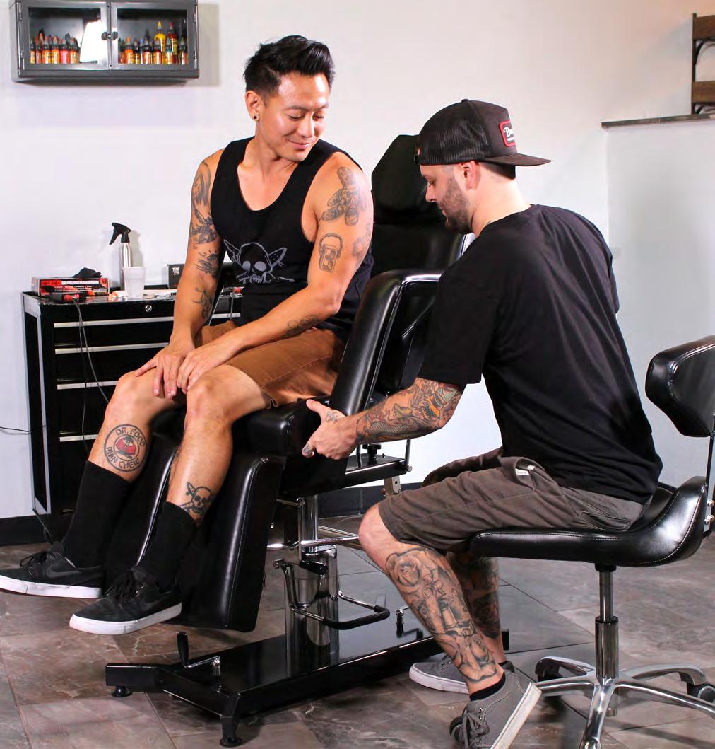 Introducing the best client chair in the market 570 CLIENT CHAIR The 570 Client Chair by TATSoul exists at the cutting edge of tattoo furniture design.