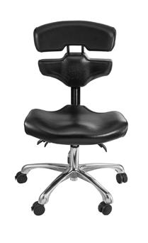 The uniquely ergonomic straddle position offered by the Mako Studio Chair also makes it perfect for clients receiving back tattoos.