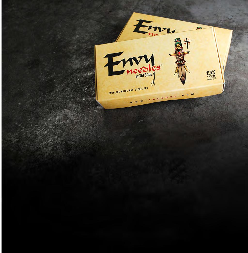 ENVY TRADITIONAL ROUND LINERS Our Envy Traditional Liners feature a looser grouping and a long taper, ideal for creating bold lines.