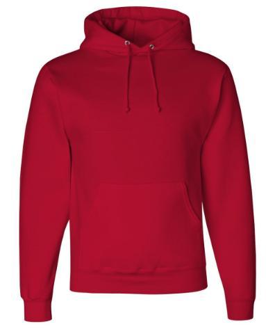 Jerzees Youth Pullover Hooded Sweatshirt 50/50 Cotton/Polyester NuBlend Pill-resistant fleece 8 oz Two-ply hood No drawcord at