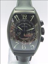 30mins counter at 3, Date display at 4/5, 12 hour counter at 6, Seconds subdial at 9. Original black alligator strap and button release double deployant clasp. Individual number : 2740202025LX.