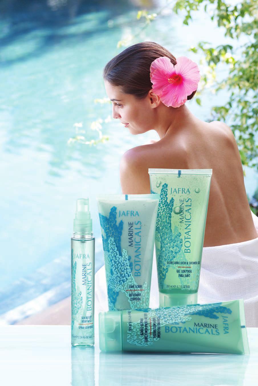 20% OFF MARINE BOTANICALS Find your escape Get the essentials Turn to JAFRA Deodorants for natural ingredients and targeted benefits. Sea Breeze Body Mist 2.37 fl. oz. $14 20597 Lava Scrub 6.