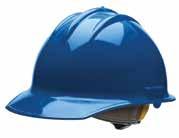 ratchet Kentucky blue Model S51 Hard Hats Flat front, trim profile shell design combines a perfect fit with a look that workers prefer.