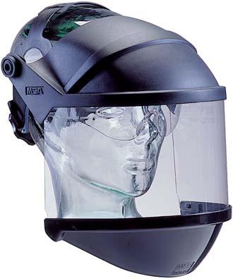 MSA Faceshield Assemblies and Frames You must first select a faceshield assembly or frame, because these devices hold the protective visor in place over your face.