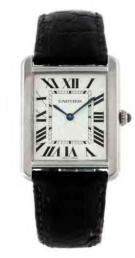 87 88 89 CARTIER - a Santos bracelet watch. Reference 1564, serial 103121CD. Signed quartz calibre 687. Silvered dial with Roman numeral hour markers, date aperture to six.