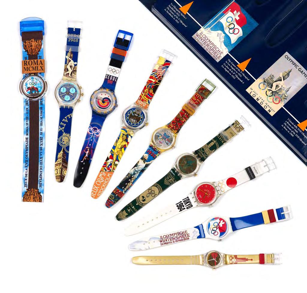 348 SWATCH - a limited edition Atlanta 1996 Historical Olympic Games Collection box set, to consist of nine watches representing the host countries,