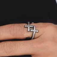 5 NOW & FOREVER RING #20054 $54 Shimmering channel-set CZs outline