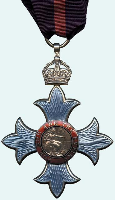 1200 THE MOST EXCELLENT ORDER OF THE BRITISH EMPIRE, CBE (Military) Commander s first type neck badge, silver-gilt and enamel, sold