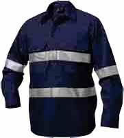 K54850 / WORKCOOL WORKCOOL SPLICED L/S SHIRT COTTON SQUARE WEAVE WITH HEAVY DUTY MESH; WEIGHT 160GSM