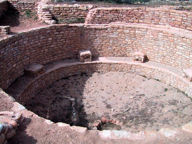 The Interior: Religion Each dwelling had an underground room, called a kiva, for ceremony Each kiva had a fire pit in the center, a vent