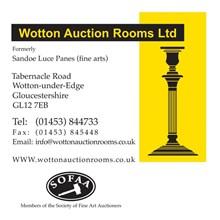 Wotton Auction Rooms Two Day Auction of Antiques & Collectables - Part I Day one of Two (Day one live bidding only) Tabernacle Road Wotton-under-Edge Gloucestershire GL12 7EB United Kingdom Started