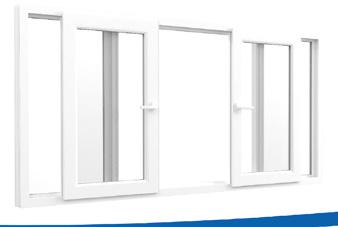 OPENING TYPES SLIDING Four Sashes sliding system Opening the Sash When using four sashes sliding windows, move the handle on sash A from Position 1 to Position 2.