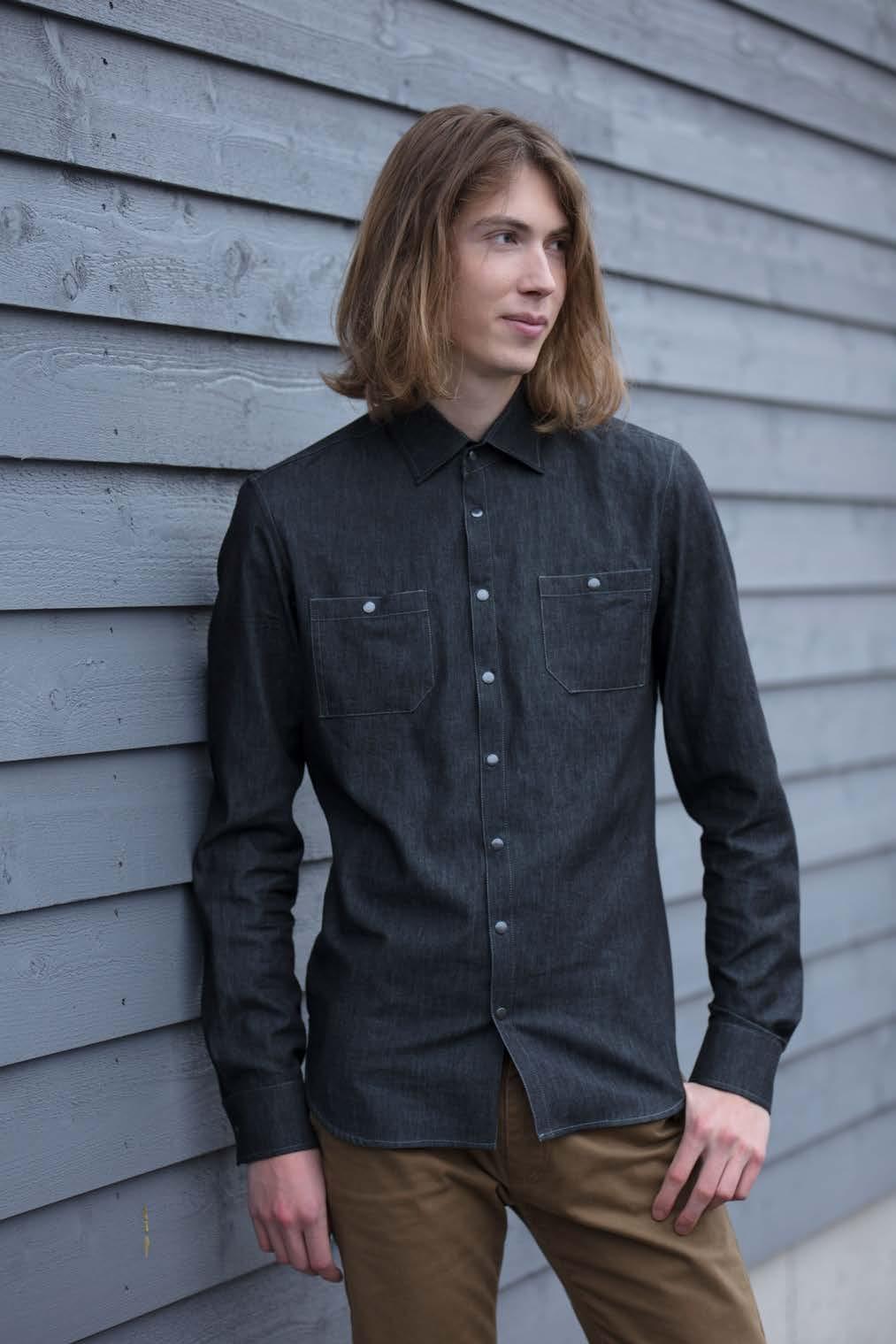 COLLAR FOR MEN S SHIRT OTTOBRE design 7/2017, design 6 The collar instructions have been drawn up for men s shirts sewn from cotton poplin, chambray, lightweight denim, flannel, or similar fabric.