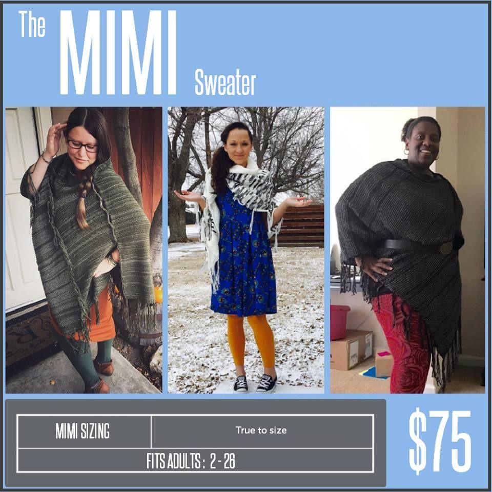 A LulaRoe piece that feels like a warm hug? Yes please! Just in time for cooler weather, we are pleased to introduce the Limited Edition Mimi.