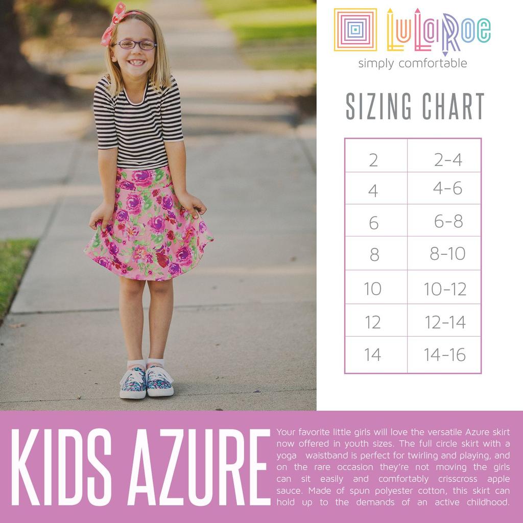 Your favorite little girls will love the versatile Azure skirt now offered in youth sizes.
