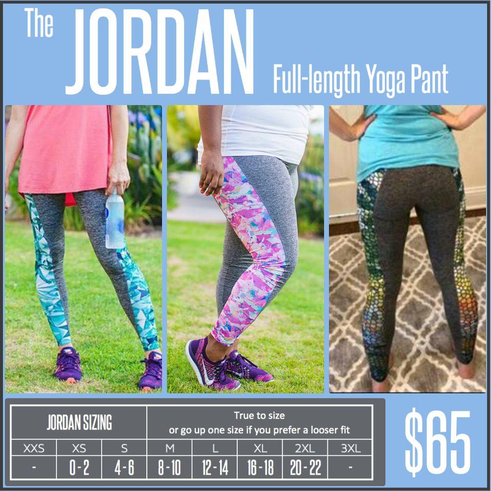 The Jordan athletic LuLaRoe legging is long to the ankle, and lets you get your sweat on comfortably and stylishly.