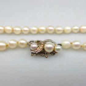 177 Single Strand Of Cultured Pearls (7.0mm to 7.