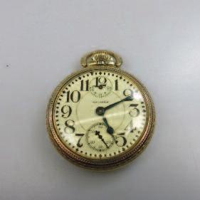 ; 21 jewel movement; in a gold-filled case, both working 352 3 Elgin Pocket Watches an openface 18 size, #5594190, 17