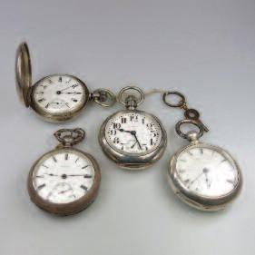 shrapnel guard; a Howard pocket watch, 17 jewel adjusted movement in a display case; a Hamilton openface