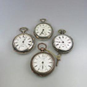 watch, a Cyma travel watch, a Bertmar pocket watch, and two small pocket watches with