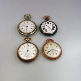 Size Pocket Watches by the Illinois Watch Co, the Columbia Watch Co.