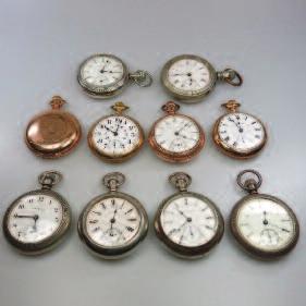 Watches including watch parts, cases,