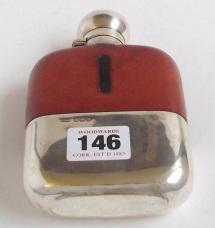 inkwell with hinged lid by Levi & Sons, 1909 60-80 146 Sheffield