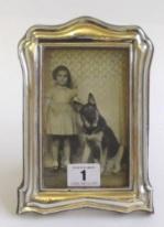 1 George VI Birmingham silver photograph frame with shaped and