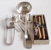 dessert cutlery, six knives and six forks, with