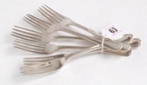 floral embossed and crested sugar or ice cube tongs by Philip Weekes, Dublin,