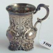 George III Irish silver sauce ladle with oval bowl and fiddle pattern handle