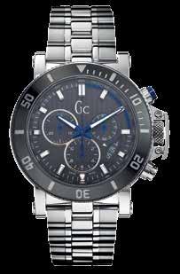 Femme Mens / Gc / Diver Homme Chic 16 Gc HOMME 44 mm Grey textured striped pattern Hand applied