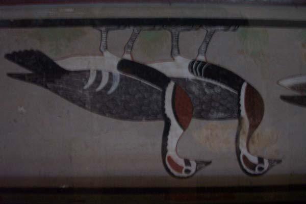 The Geese of Maydum Item #8, First Floor, Room Number 32, 4 th Dynasty, Reign of Snefru (2575-2551 BC) This is one of the only surviving pieces of Ancient Egyptian art in which the technique of paint